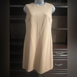 Sleeveless Beige Dress
